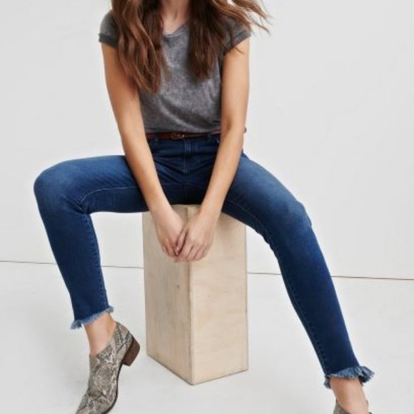 Lucky Brand Lolita Super Skinny Jeans Frayed Edge Size 14 - Picture 1 of 9